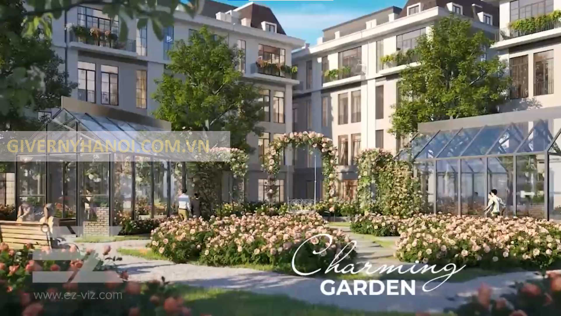 Khu vườn thiền tại Giverny Hà Nội - dự án Làng Hoa Tiền Phong tại Mê Linh của Hải Phát