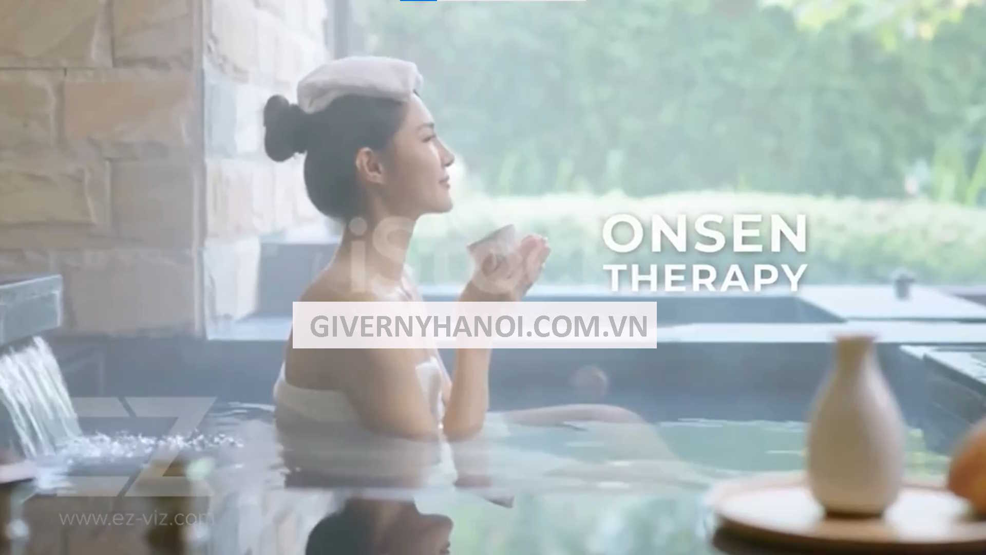 Dịch vụ Onsen tại Giverny Hà Nội - dự án Làng Hoa Tiền Phong tại Mê Linh của Hải Phát