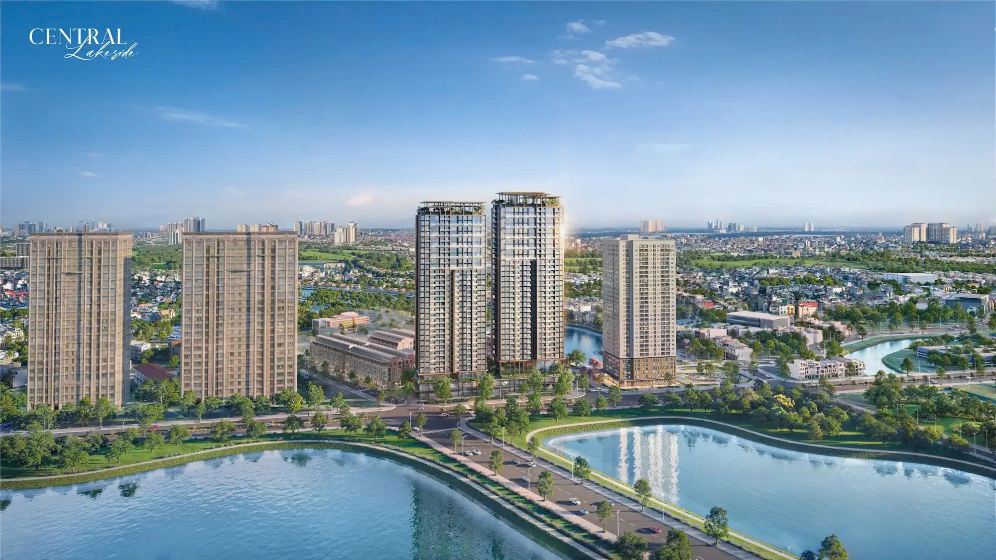 Phối cảnh 3D dự án Central Lakeside. 